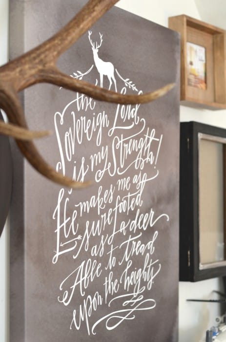lindsay letters deer canvas