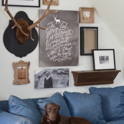 gallery wall in progress