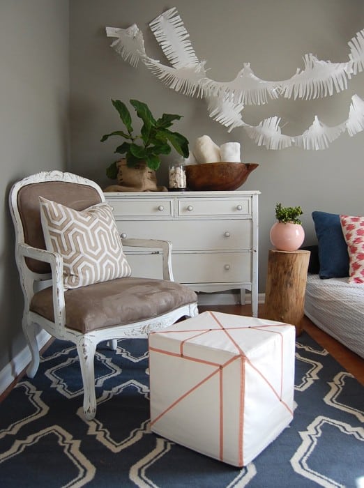 embellished ottoman