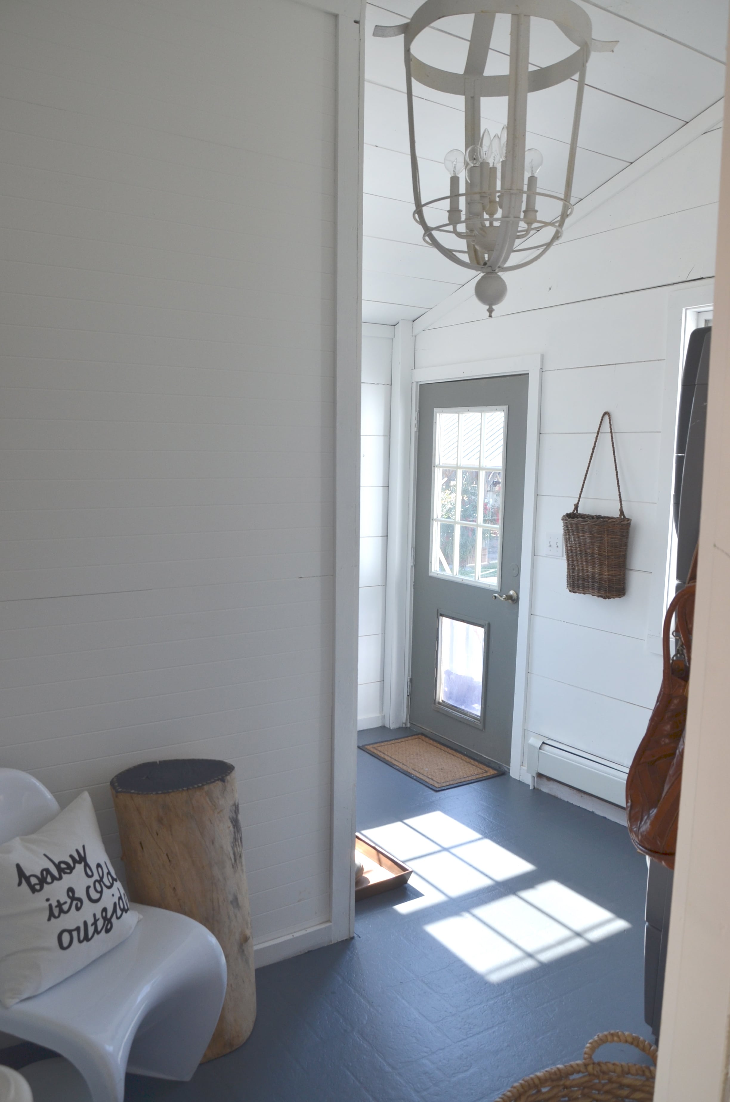 back porch/laundry makeover