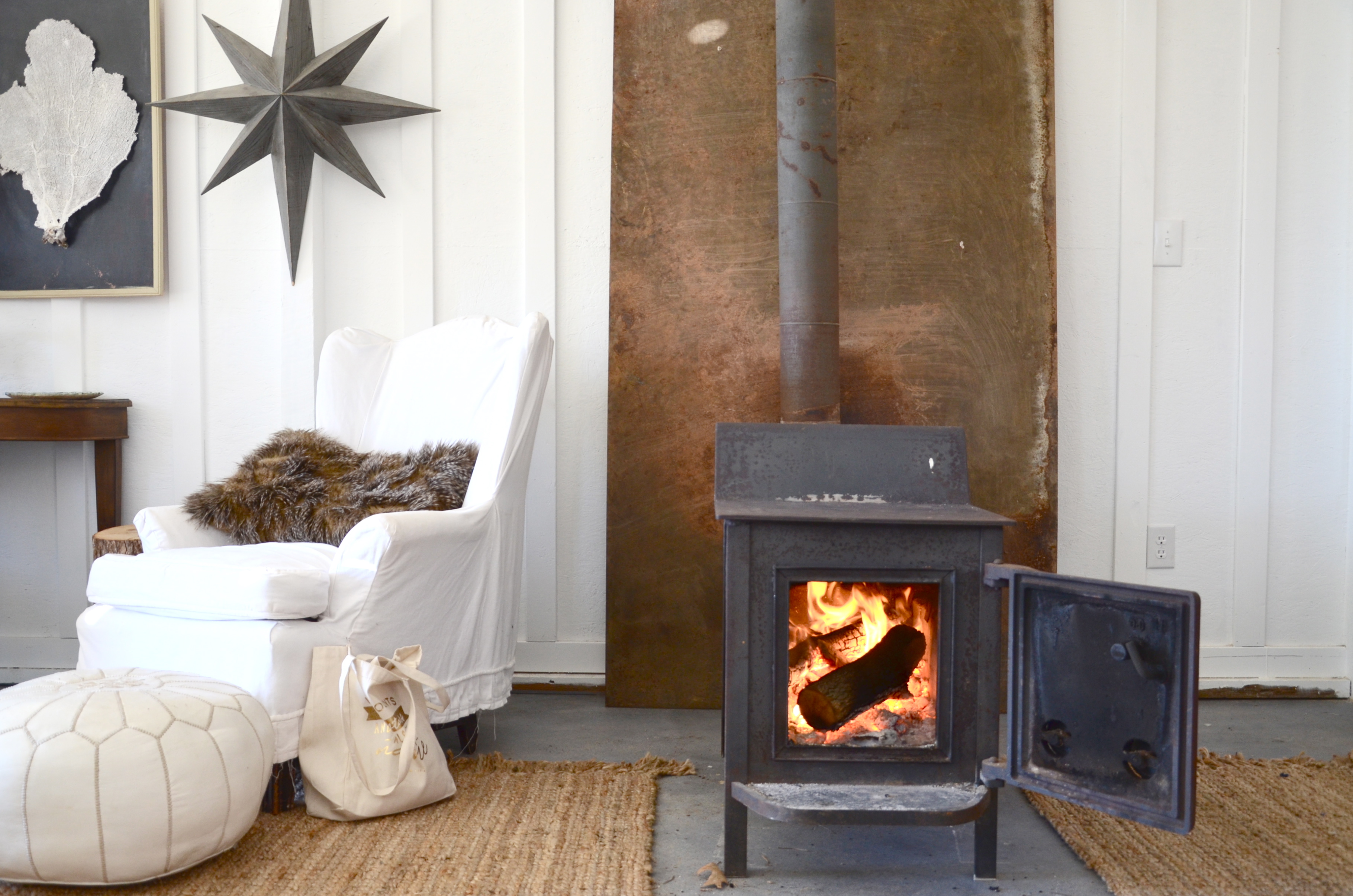 wood stove